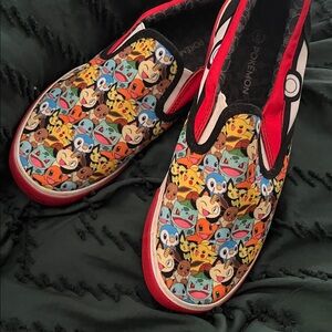 Colorful Pokémon Slip-On Shoes